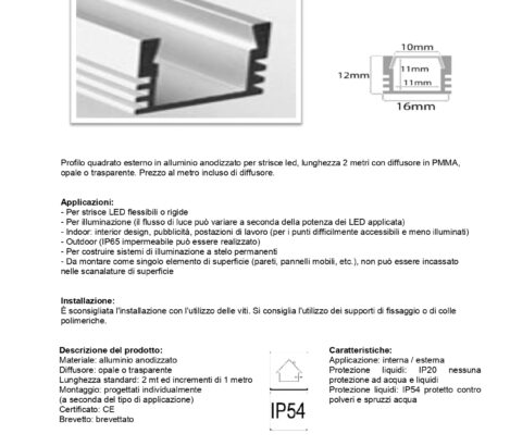 PROFILO ESTERNO QUADRATO + cover